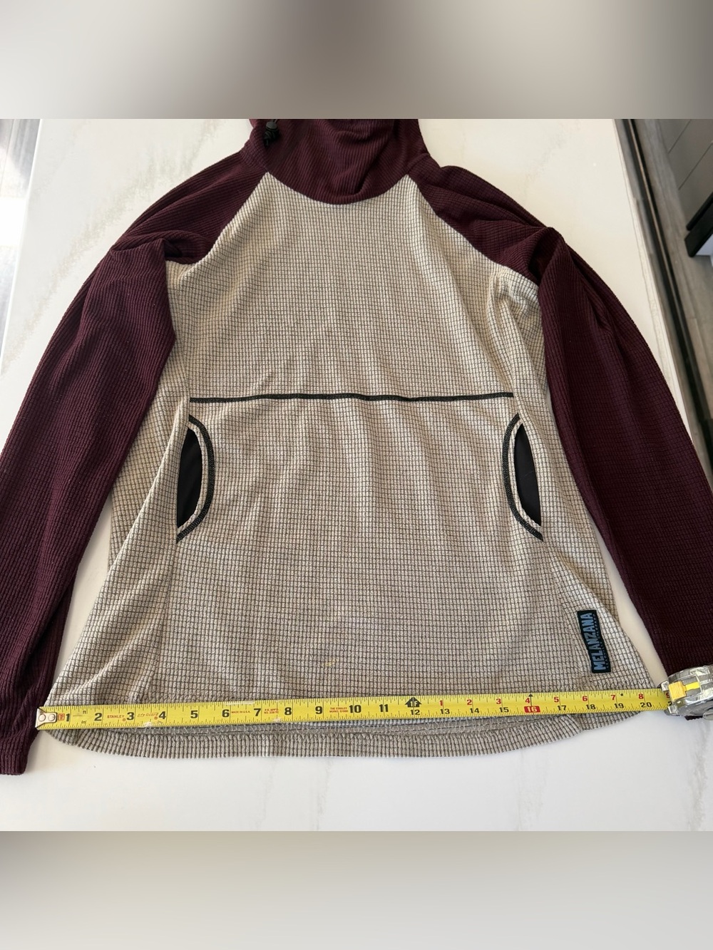 Melanzana Women’s Medium Micro-Grid Hoodie - Picture 5 of 9